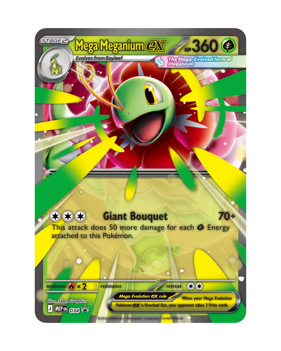 Pokemon - Mega Meganium ex Box