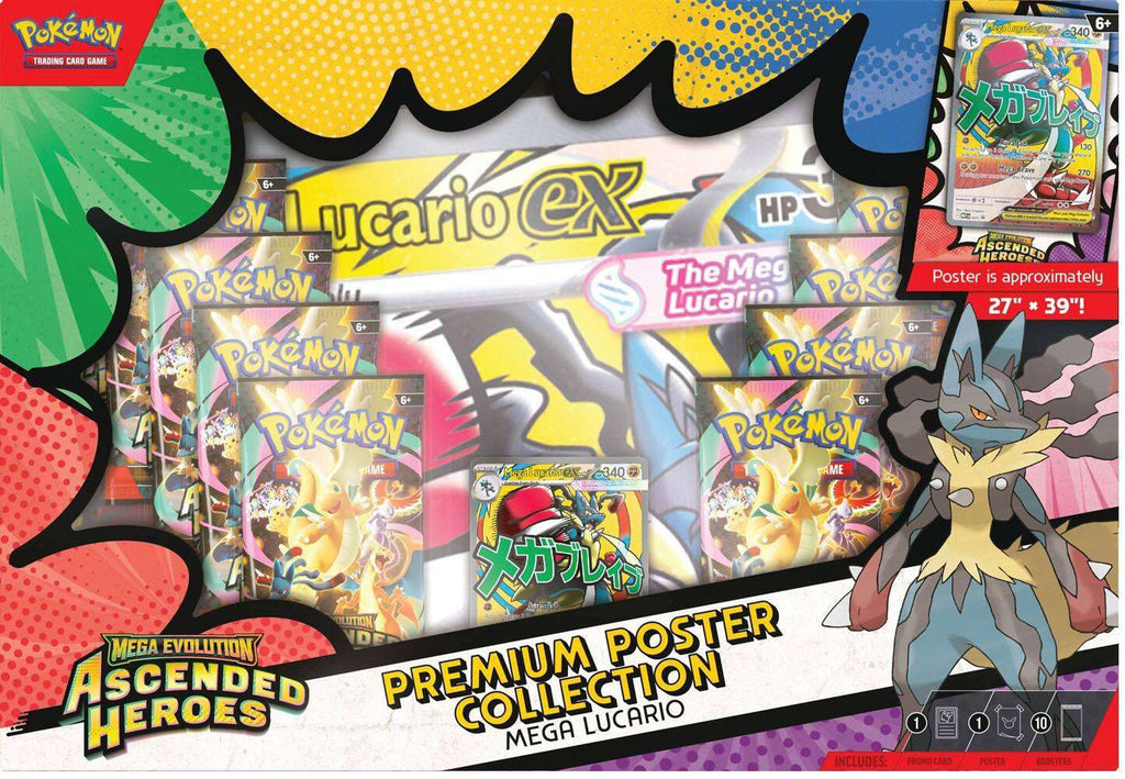 Pokemon Mega Evolution - Ascended Heroes Premium Poster Collection Lucario