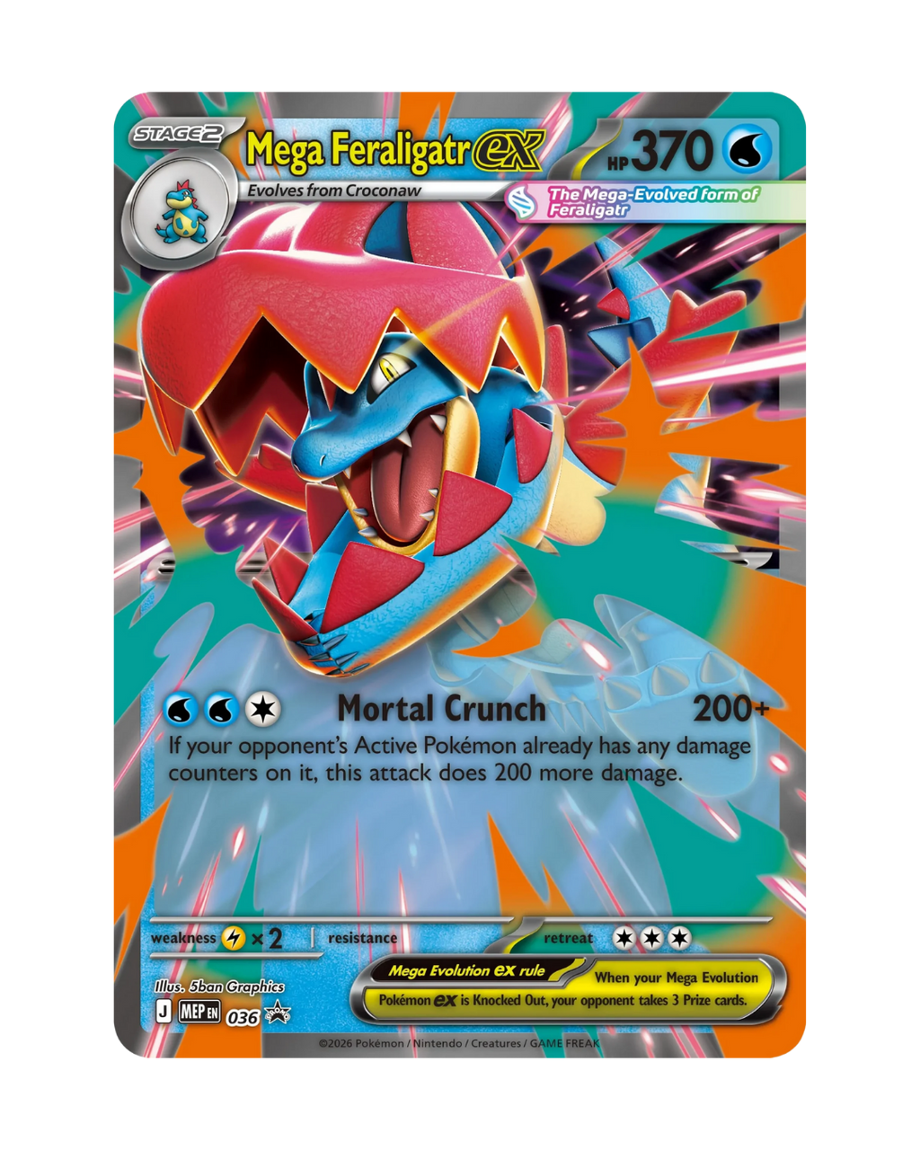Pokemon - Mega Feraligatr ex Box