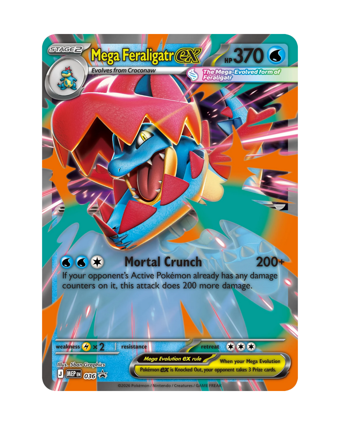 Pokemon - Mega Feraligatr ex Box